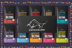The Beef Biltong Selection Box x 5 or 10 Packs