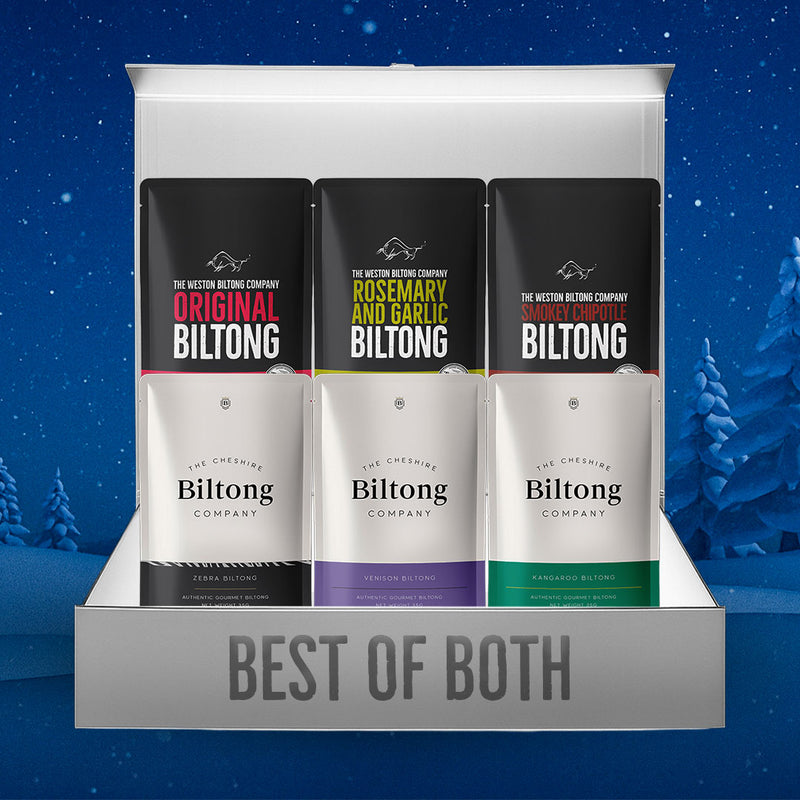 Premium Biltong Selection Box - 3 Exotic Game & 2 Beef Varieties Gift Set