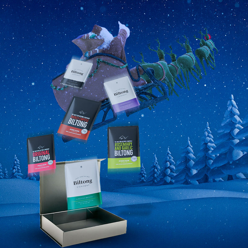 Premium Biltong Selection Box - 3 Exotic Game & 3 Beef Varieties Gift Set