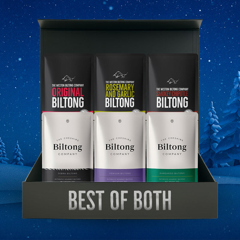 Premium Biltong Selection Box - 3 Exotic Game & 3 Beef Varieties Gift Set