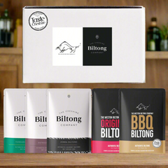 Biltong Selection Box 3 x Exotic Game and 2 x Beef   