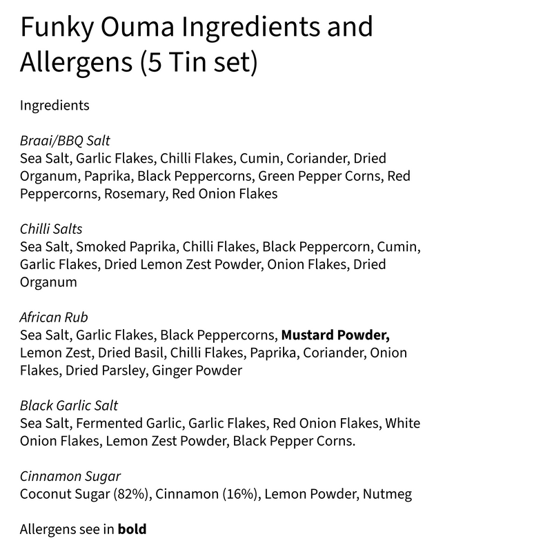 Funky Ouma 5 Tin Taster Gift Set