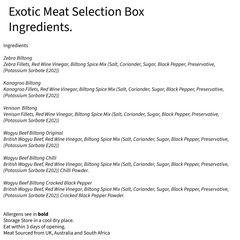 Exotic Game Biltong Variety Pack