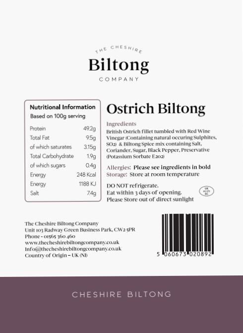 Ostrich Biltong (35g)