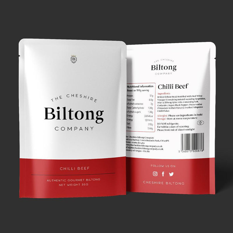 Chilli Sirloin Beef Biltong (35g)